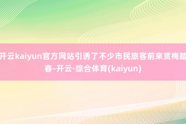 开云kaiyun官方网站引诱了不少市民旅客前来赏梅踏春-开云·综合体育(kaiyun)