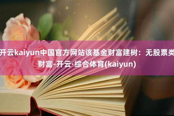 开云kaiyun中国官方网站该基金财富建树：无股票类财富-开云·综合体育(kaiyun)